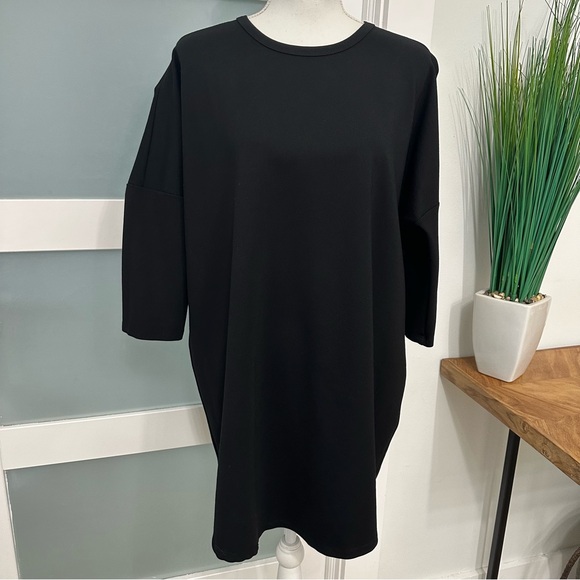 Tuckernuck Pomander Place Jersey Sue Tunic Shift Dress SZ Medium/Large Black EUC - Picture 3 of 9